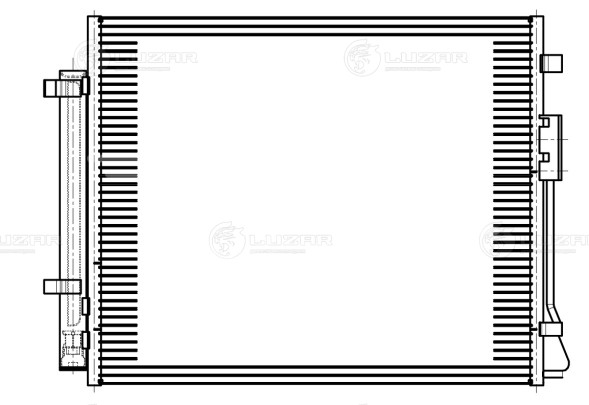 Радиатор кондиционера для автомобилей Sorento III (14-) 2.2D