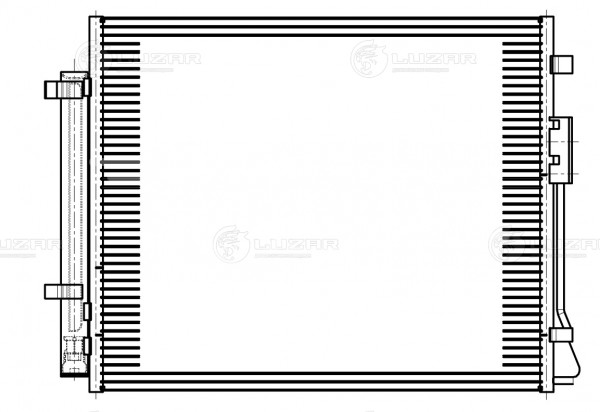 Радиатор кондиционера для автомобилей Sorento III (14-) 2.2D