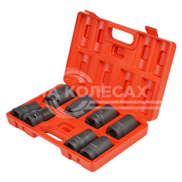 Набор головок ударных 1&quot; 78мм 8 пр. (22-41мм) пласт. кейс.