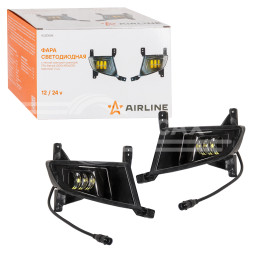 Фара светодиодная с четкой световой границей, 27Вт Белый, 200х140х200мм с рамкой, кмпл 2 шт.