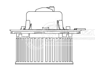 Электровентилятор отопителя для автомобилей Skoda Octavia A5 (04-)/VW Golf V (03-) (auto A/C) (без резистора)
