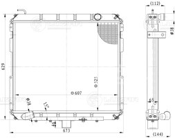 Радиатор охлаждения для автомобилей Валдай Cummins