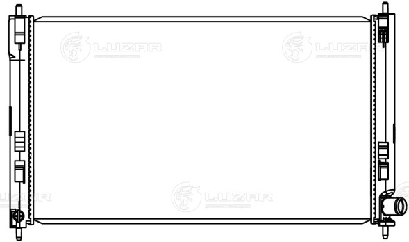 Радиатор охлаждения для автомобилей Outlander II (07-)/Lancer X (07-) 2.0T/3.0i M/A