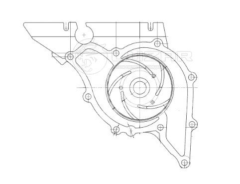 Насос водяной для автомобилей VW Passat B5 (96-)/Audi A4 (97-)/A6 (96-) 2.4i/2.6i/2.8i