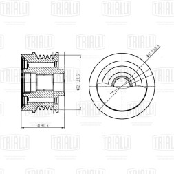 Ролик генератора (обгонная муфта) для автомобилей Mercedes GLA-Class (13-) 1.6i/2.0i