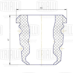 Буфер (отбойник) хода сжатия передней стойки для автомобиля Ford Focus (04-)/Mazda 3 (03-)