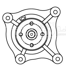 Насос водяной для автомобилей Hyundai HD/County (98-) 3.3d [D4AL]