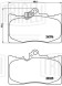 Колодки тормозные дисковые передние для автомобилей Lexus G (05-) / IS (06-) (PF 4354)