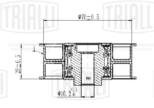 Ролик ГРМ для автомобилей Mitsubishi Outlander (06-)/Pajero Sport (08-) 3.0i опорный