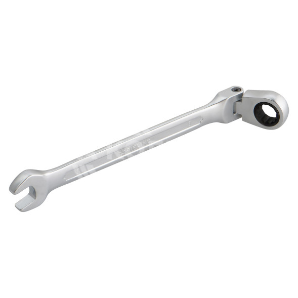 Ключ комбинированный трещоточный шарнирный 8мм пласт. подвес PRO
