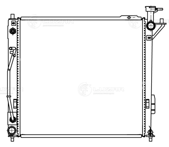 Радиатор охлаждения для автомобилей Sorento II (09-)/Santa Fe (12-) 2.2CRDi AT (тип Halla)
