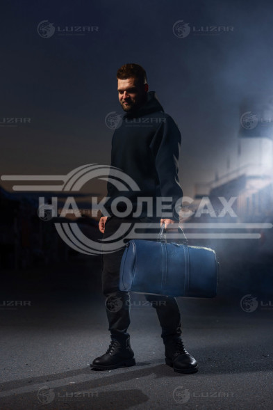 Сумка дорожная спортивная кожаная LUZAR 540х300х250мм