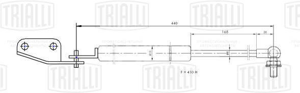 Амортизатор (упор) крышки багажника для автомобиля Suzuki Swift (05-)