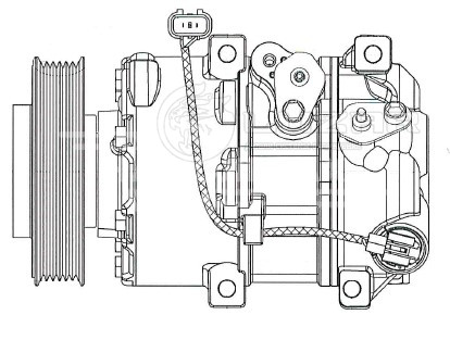 Компрессор кондиционера для автомобилей Sorento II (12-) 2.4i (после рестайлинга)