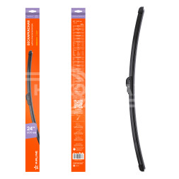 Щетка стеклоочистителя 600мм (24&quot;) бескаркасная, 1 адаптер (Hook 9x3, 9x4 mm - Крючок 9x3, 9x4 мм)