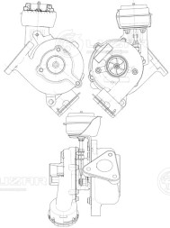Турбокомпрессор для а/м VW Passat (B6) (05-)/Audi A4 (В8) (07-) 2.0D (тип GT1749VA)