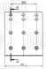 Накладка тормозной колодки для прицепов СЗАП (мост L1-8T), ремонтный комплект 8 шт. с заклепками R1
