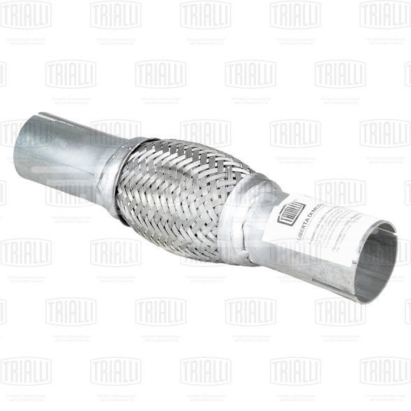 Переходник 40/45 L=250 под хомут с виброкомпенсатором 45х100 (нержавеющая алюминизированная сталь)