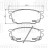 Колодки тормозные дисковые передние для автомобилей Mazda 6 (02-) 1.8i