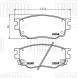 Колодки тормозные дисковые передние для автомобилей Mazda 6 (02-) 1.8i