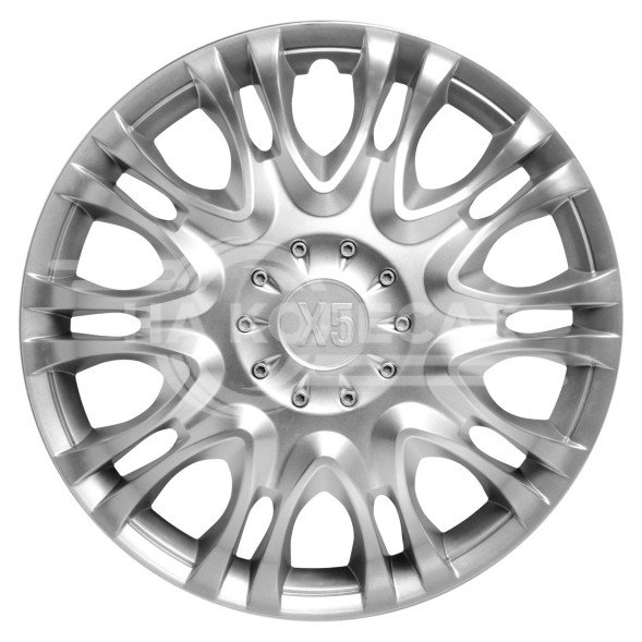 Колпаки колесные 16&quot; &quot;Х5&quot;, передние на газель, серебристый, компл. 2 шт.