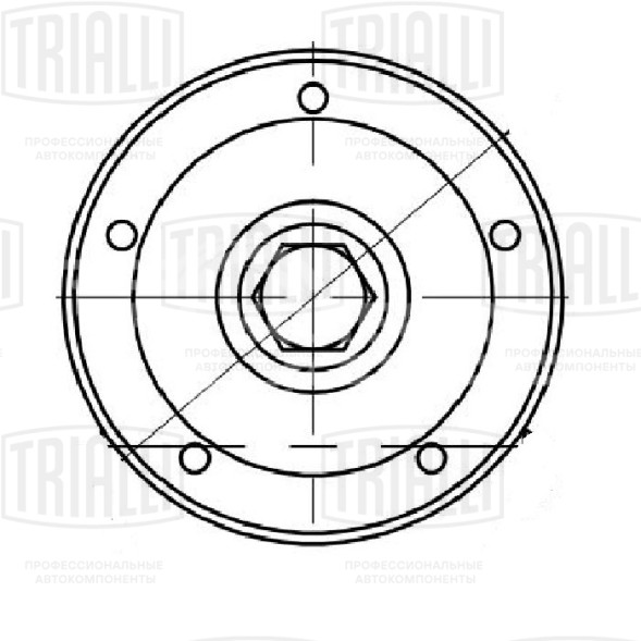 Ролик приводного ремня для автомобилей Ford Escort VI (95-) 1.6i/1.8i (только ролик натяжителя) (CM 5548)