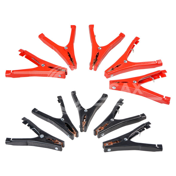 Зажимы (крокодилы) для пусковых проводов L (10 шт.) (400А, 14х10,5см)