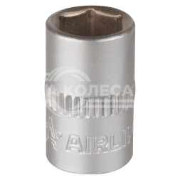 Головка торцевая 1/4" DR шестигранная 8мм пласт. подвес
