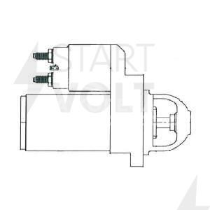 Стартер для автомобилей Hyundai Solaris (10-)/i30 (07-) 1.4i/1.6i (Z=8, M6) 0,9кВт