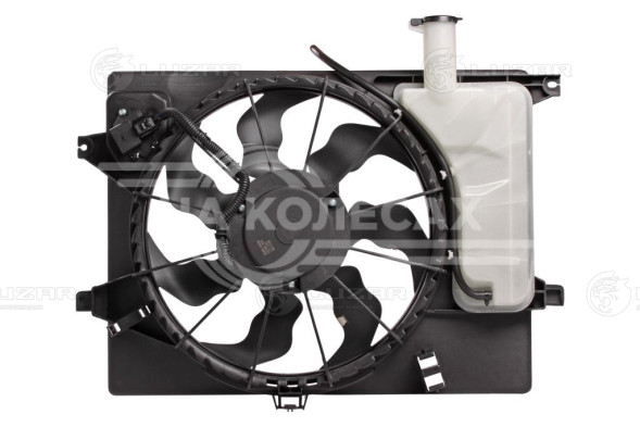 Электровентилятор охлаждения для автомобилей KIA CEED (12-)/Hyundai Elantra (MD) (11-) (с кожухом и резист.)