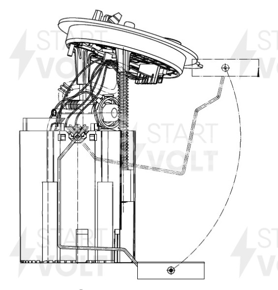 Модуль топливного насоса для автомобилей VAG Octavia A7 (12-) 1.2TSI/1.4TSI/1.8TSI/Karoq (17-) 1.4TSI