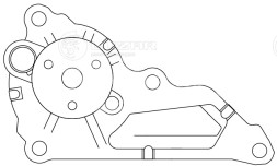 Насос водяной для автомобилей Renault Arkana (19-)/Mercedes-Benz A (18-) 1.3T [H5H/M282]