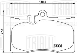 Колодки тормозные дисковые передние для автомобилей Lexus LS (00-) 4.3i (в комплекте с датчиком износа)