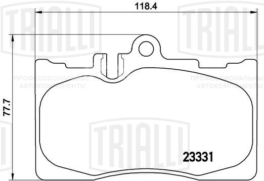 Колодки тормозные дисковые передние для автомобилей Lexus LS (00-) 4.3i (в комплекте с датчиком износа)