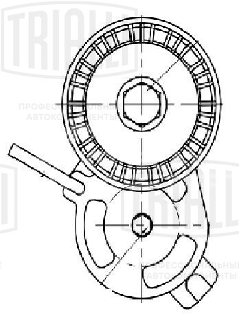 Ролик приводного ремня для автомобилей BMW 3 E46 (98-)/3 E90 (05-) 1.6i/1.8i/2.0i [N45; 46N] с натяжным механизмом