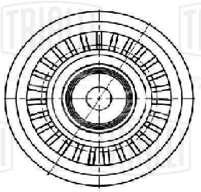 Ролик приводного ремня для автомобилей Лада X-Ray (15-) 1.6i [H4M] без кондиционера (опорный, взамен компрессора кондиционера)