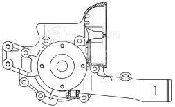 Насос водяной для автомобилей Mercedes-Benz LK/LN2 (84-)/MK (87-) [OM353/OM356/OM366]