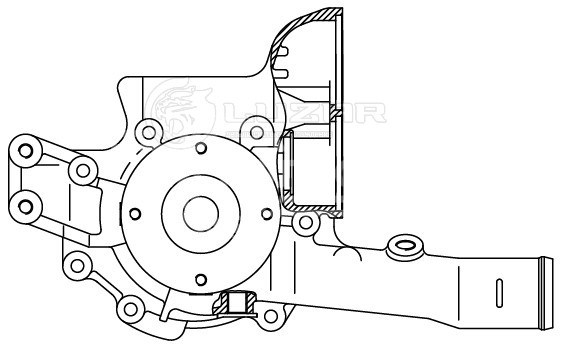 Насос водяной для автомобилей Mercedes-Benz LK/LN2 (84-)/MK (87-) [OM353/OM356/OM366]