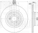 Диск тормозной задний для автомобилей Mercedes GLE (V167) (18-) / GLS (19-) d=345