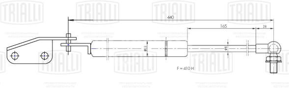 Амортизатор (упор) крышки багажника для автомобиля Suzuki Swift (05-)