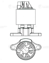 Клапан EGR (рециркуляции отработавших газов) для автомобилей Chevrolet Cruze (09-)/ Lacceti (04-) 1.6i Е4