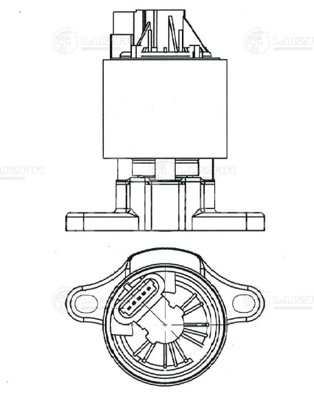 Клапан EGR (рециркуляции отработавших газов) для автомобилей Chevrolet Cruze (09-)/ Lacceti (04-) 1.6i Е4