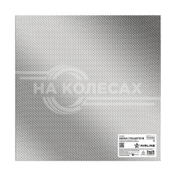 Экран глушителя, тепловой, для защиты авто от шума и перегрева, лист 50*50 см, алюминий