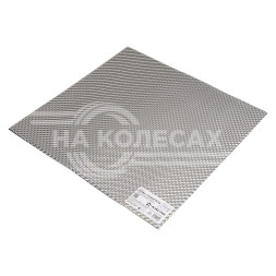 Экран глушителя, тепловой, для защиты авто от шума и перегрева, лист 50*50 см, алюминий