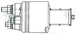 Реле втягивающее стартера для автомобилей Ford Focus II (04-)/Focus III (10-) 1.6i (тип VALEO)