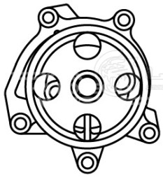 Насос водяной для автомобилей Nissan Qashqai (13-)/X-Trail T32 (14-) 2.0i [MR20DD]