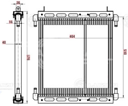 Радиатор масл. для экскаваторов-погрузчиков Terex TLB 815/820/825/860/970/980 с дв. 1104C-44T