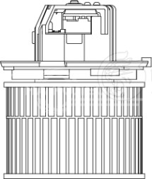 Электровентилятор отопителя для автомобилей Opel Vectra B (95-) A/C+