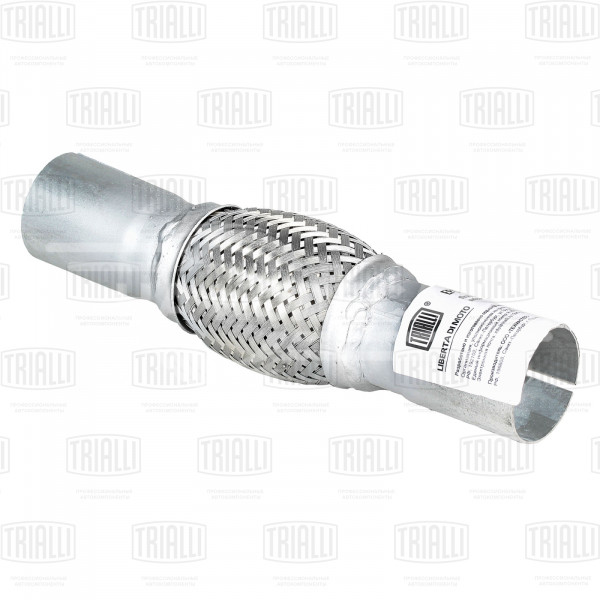 Переходник 45/45 L=250 под хомут с виброкомпенсатором 45х100 (нержавеющая алюминизированная сталь)