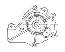 Насос водяной для автомобилей Chery Tiggo (FL) (13-)/Fora (06-) 1.6i/1.8i